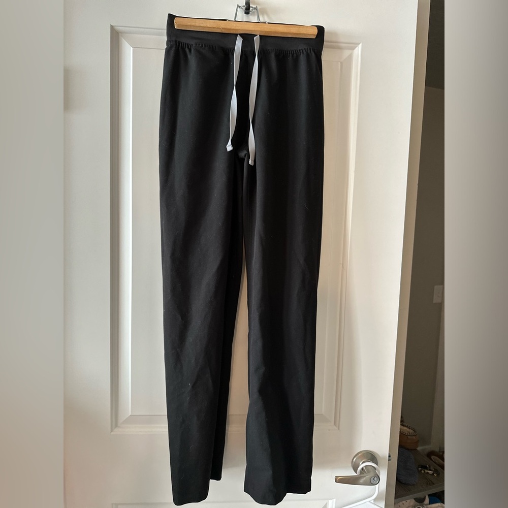 Figs XS Black Women's High Waisted & Wide Leg Pants